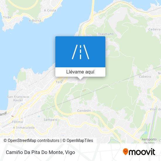 Mapa Camiño Da Pita Do Monte