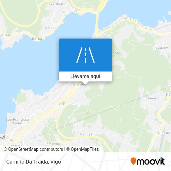 Mapa Camiño Da Traída
