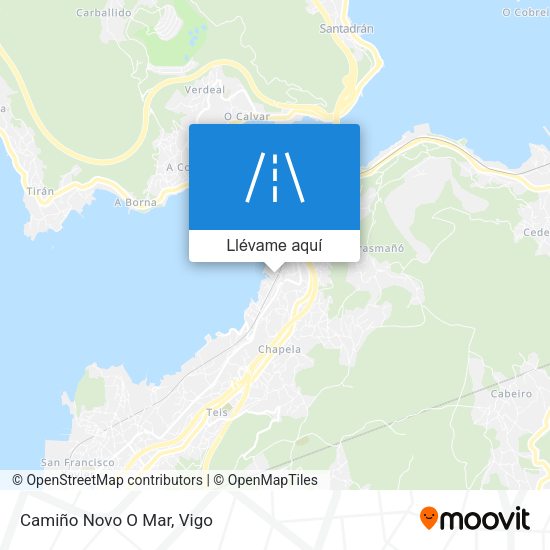 Mapa Camiño Novo O Mar