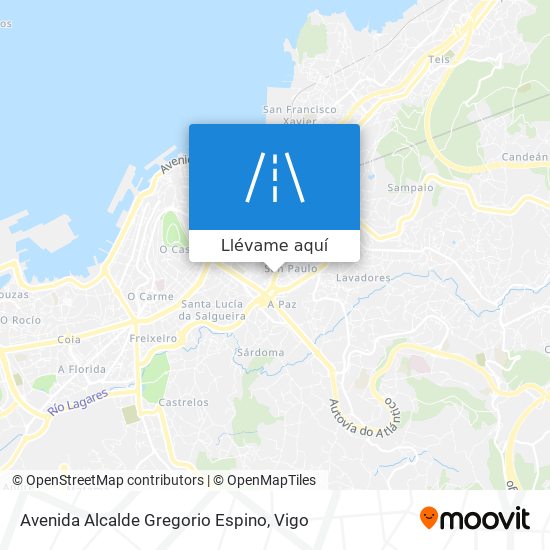 Mapa Avenida Alcalde Gregorio Espino