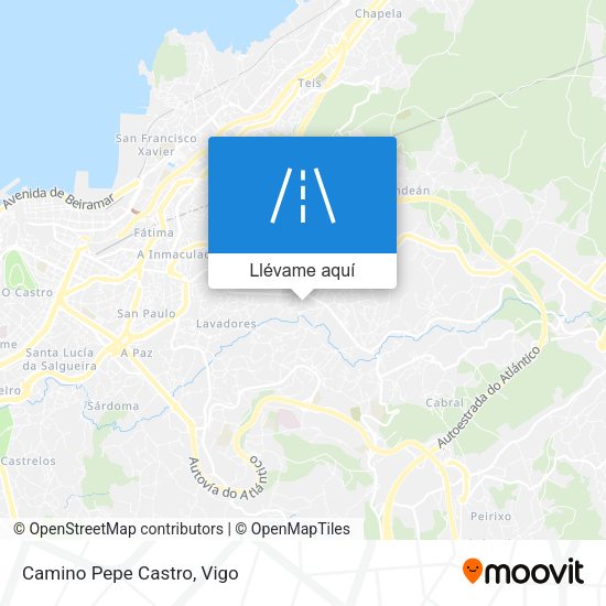 Mapa Camino Pepe Castro