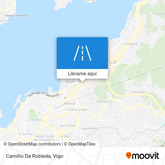 Mapa Camiño Da Robleda