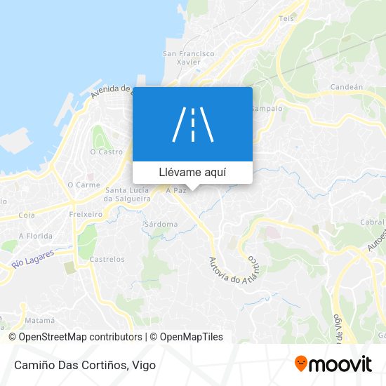 Mapa Camiño Das Cortiños