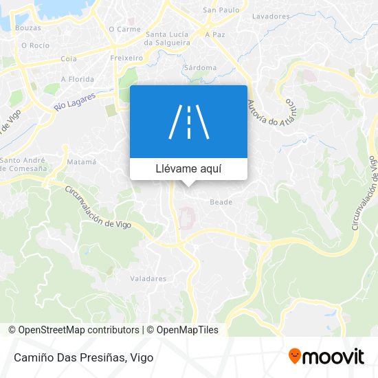 Mapa Camiño Das Presiñas