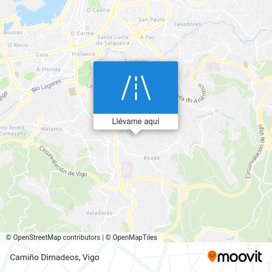 Mapa Camiño Dimadeos