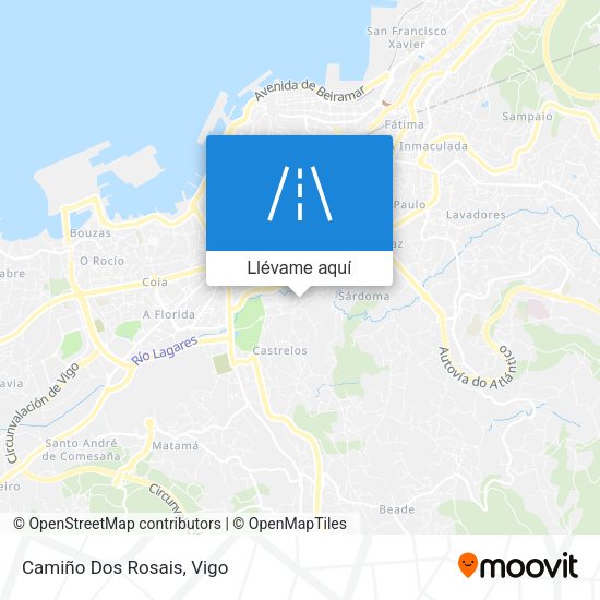 Mapa Camiño Dos Rosais