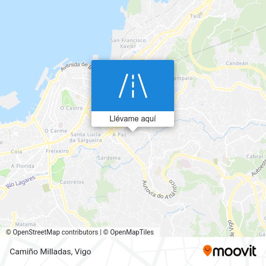 Mapa Camiño Milladas