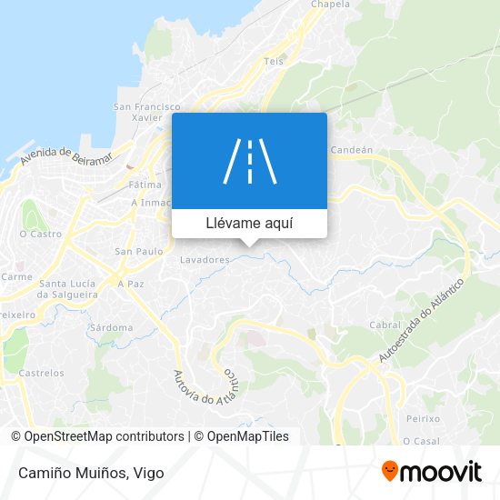 Mapa Camiño Muiños