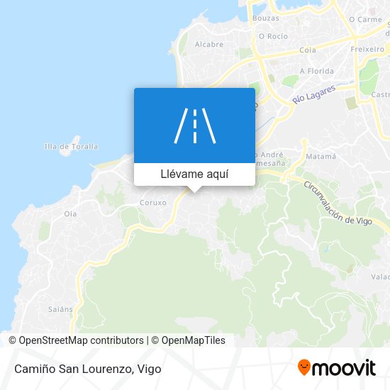 Mapa Camiño San Lourenzo