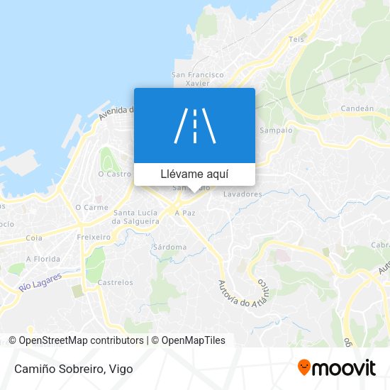 Mapa Camiño Sobreiro