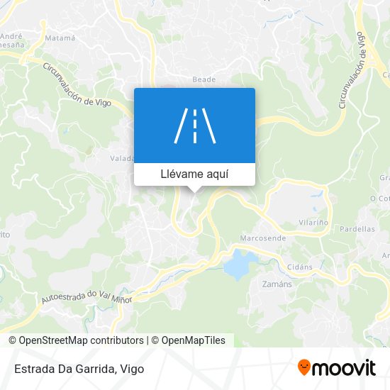 Mapa Estrada Da Garrida
