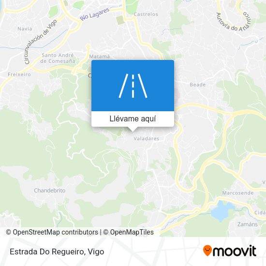 Mapa Estrada Do Regueiro