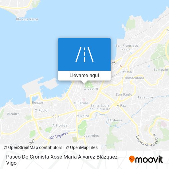 Mapa Paseo Do Cronista Xosé María Álvarez Blázquez