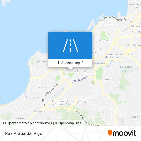 Mapa Rúa A Guarda