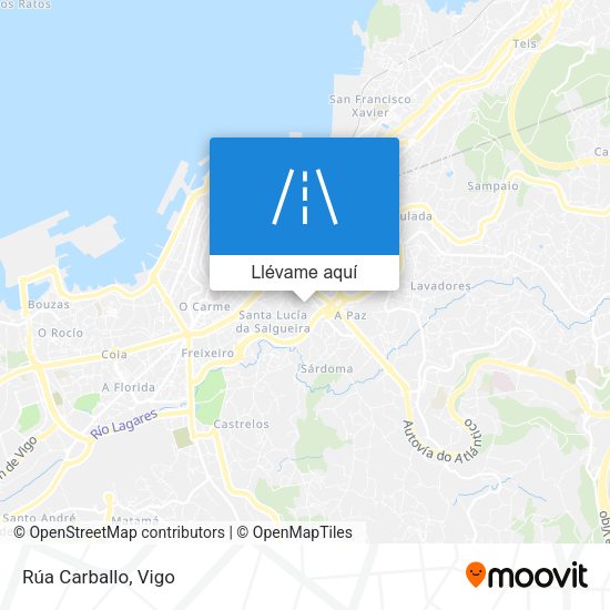 Mapa Rúa Carballo