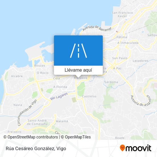 Mapa Rúa Cesáreo González