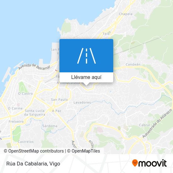 Mapa Rúa Da Cabalaria