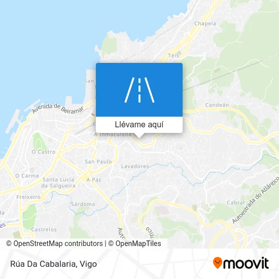 Mapa Rúa Da Cabalaria