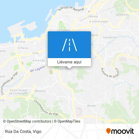 Mapa Rúa Da Costa