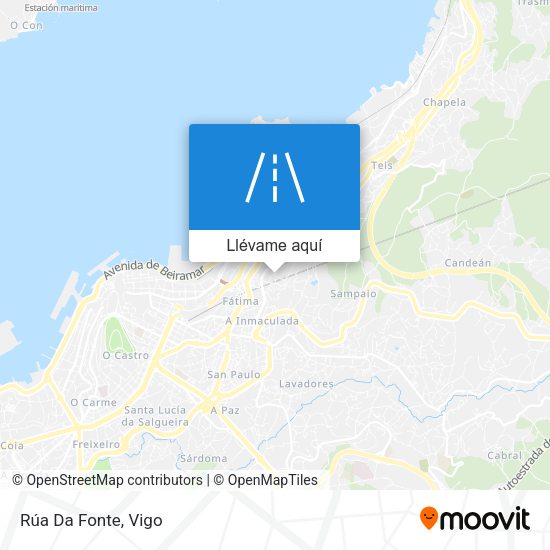 Mapa Rúa Da Fonte