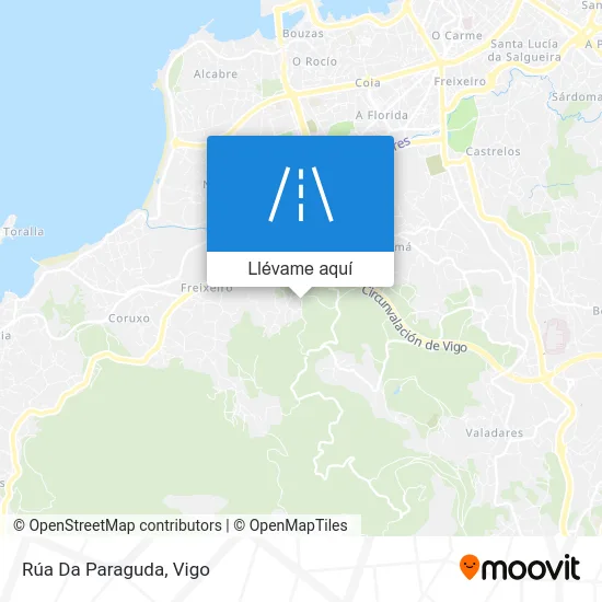 Mapa Rúa Da Paraguda