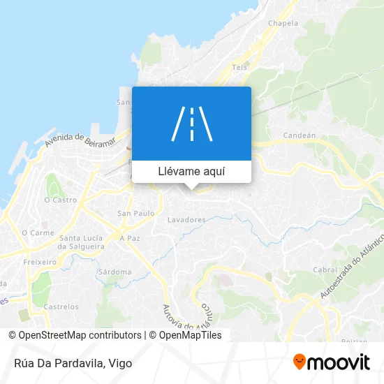 Mapa Rúa Da Pardavila