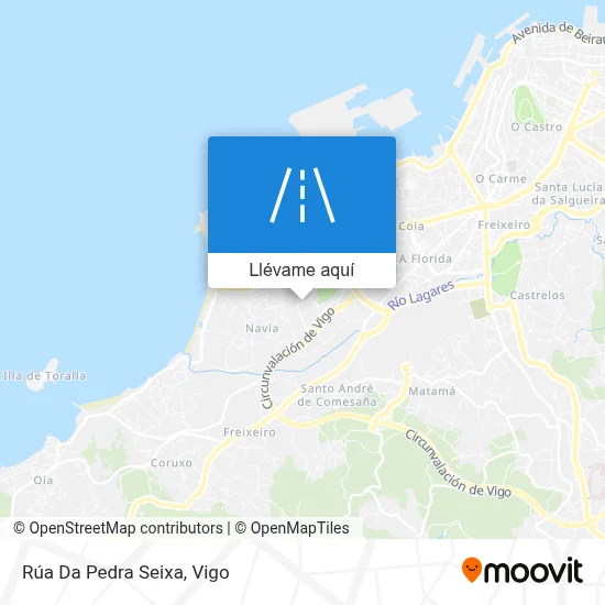 Mapa Rúa Da Pedra Seixa
