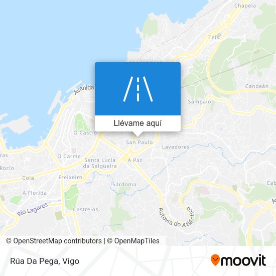 Mapa Rúa Da Pega