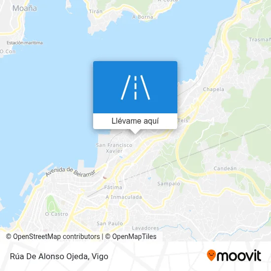 Mapa Rúa De Alonso Ojeda