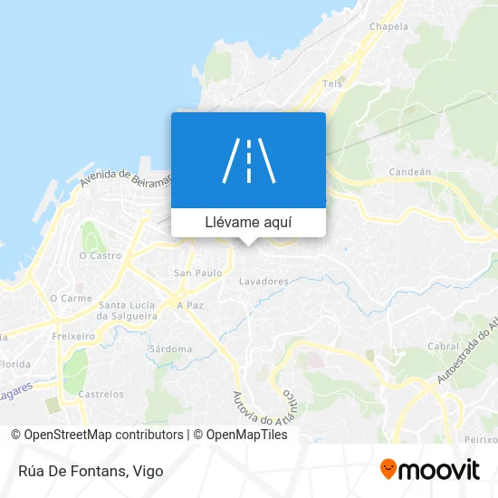 Mapa Rúa De Fontans