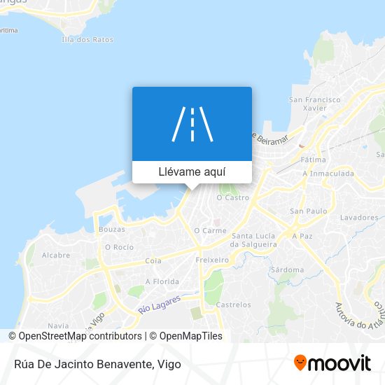 Mapa Rúa De Jacinto Benavente