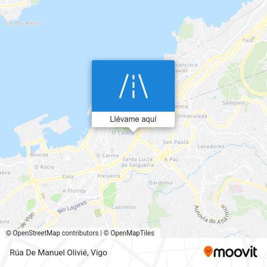 Mapa Rúa De Manuel Olivié
