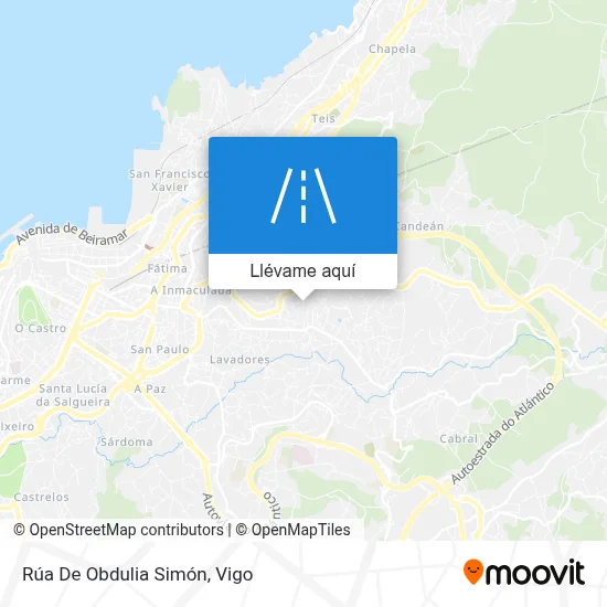 Mapa Rúa De Obdulia Simón