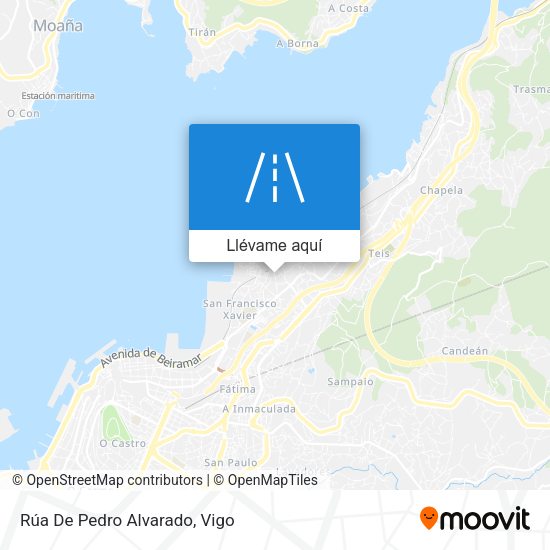 Mapa Rúa De Pedro Alvarado