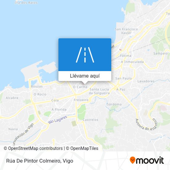 Mapa Rúa De Pintor Colmeiro