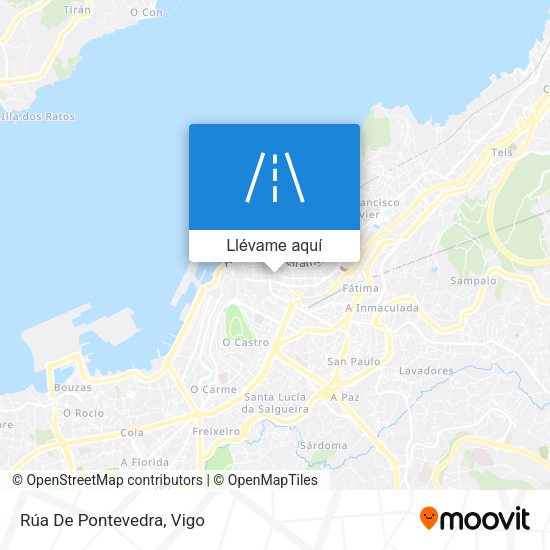 Mapa Rúa De Pontevedra