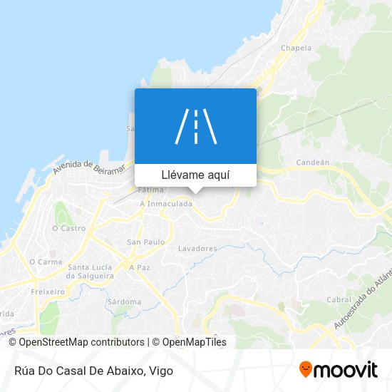 Mapa Rúa Do Casal De Abaixo