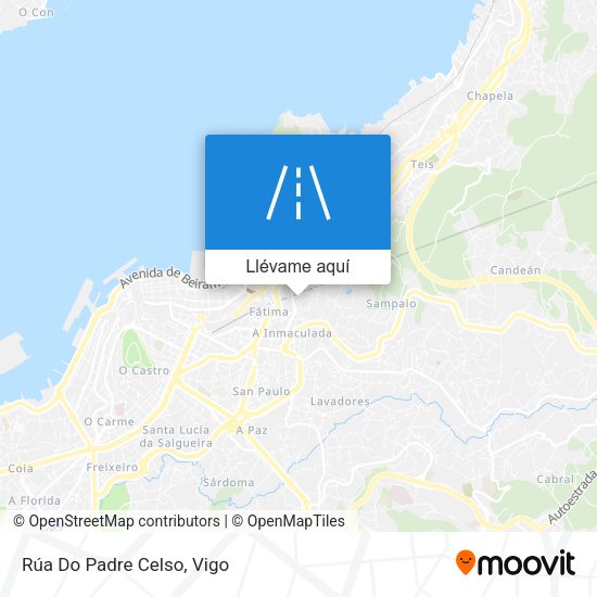 Mapa Rúa Do Padre Celso