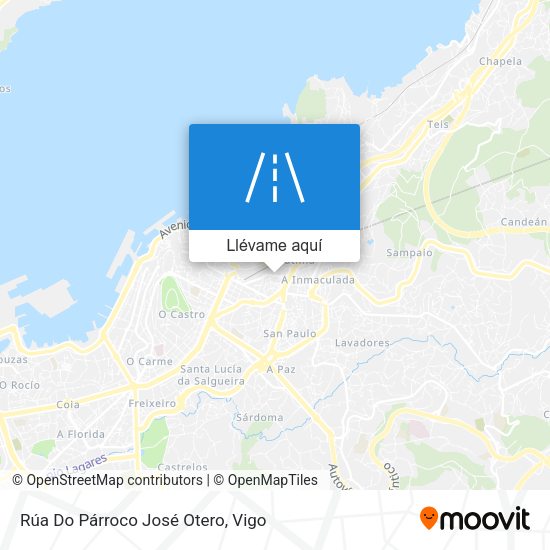 Mapa Rúa Do Párroco José Otero