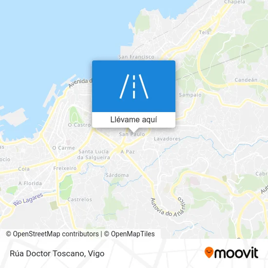 Mapa Rúa Doctor Toscano