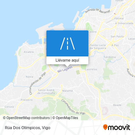 Mapa Rúa Dos Olímpicos