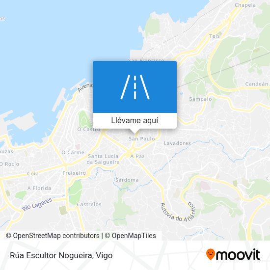 Mapa Rúa Escultor Nogueira