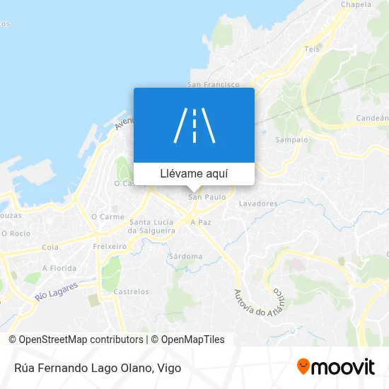 Mapa Rúa Fernando Lago Olano