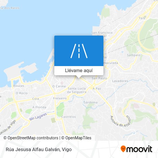Mapa Rúa Jesusa Alfau Galván