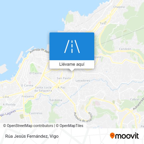 Mapa Rúa Jesús Fernández