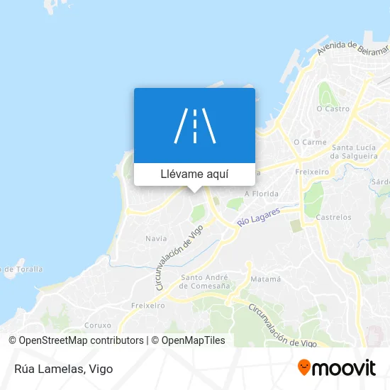 Mapa Rúa Lamelas