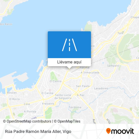 Mapa Rúa Padre Ramón María Aller
