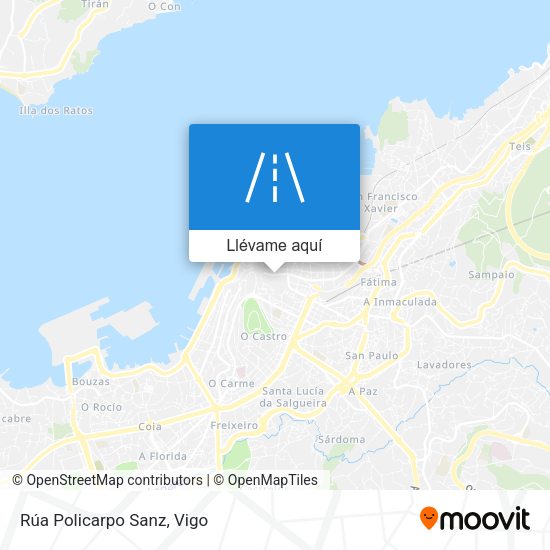 Mapa Rúa Policarpo Sanz