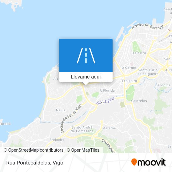 Mapa Rúa Pontecaldelas