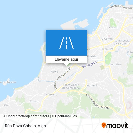 Mapa Rúa Poza Cabalo